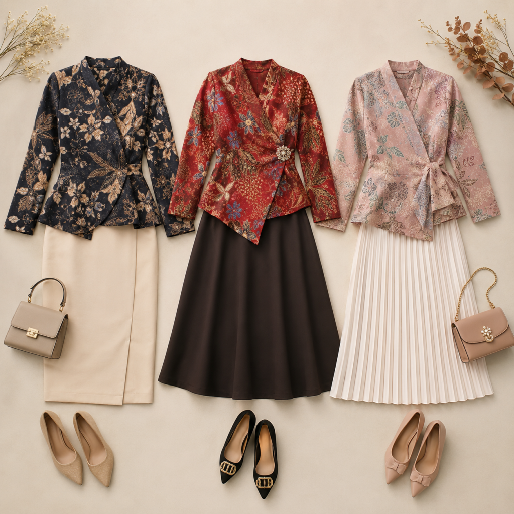 OOTD Batik Wanita dengan Celana dan Rok yang Stylish