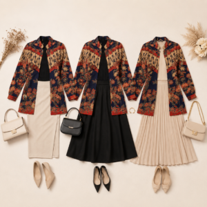 OOTD Batik Wanita dengan Celana dan Rok yang Stylish OOTD Batik Wanita dengan Celana dan Rok yang Stylish