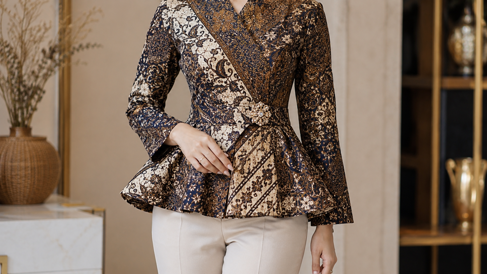 batik peplum